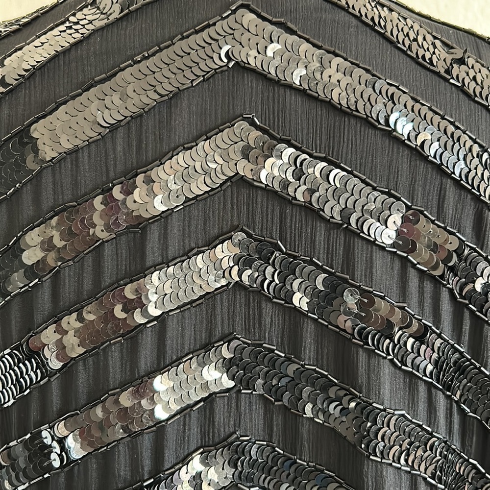 Vintage Black Beaded Formal Jacket - Picture 6 of 8